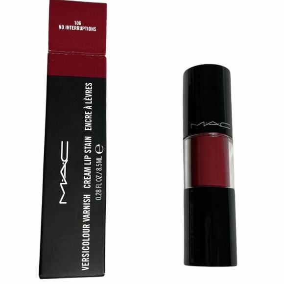 MAC NEW Deep Burgundy Red / Purple Lip Gloss - Picture 2 of 10